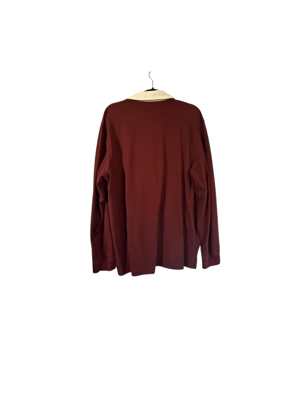 Sonoma Burgundy Rugby Long Sleeve T Shirt Men’s XXL - Picture 2 of 5